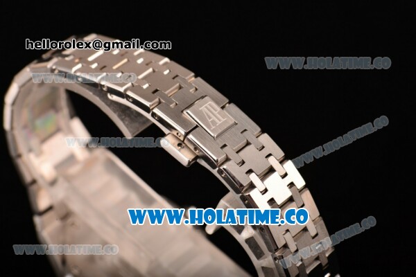 Audemars Piguet Royal Oak 33MM Miyota Quartz Steel Case/Bracelet with Stick Markers and White Dial (EF) - Click Image to Close